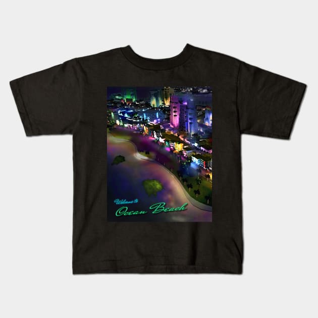 Welcome to Ocean Beach - @ GTA Vice City Kids T-Shirt by MgT510